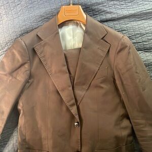 Havana Patch Wide Lapel Suit